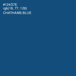 #124D7E - Chathams Blue Color Image